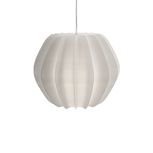 COLGANTE 1 LUZ E27 DE POLIMERO BIODE40CM MELISA BLANCO